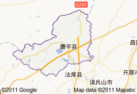 康平縣地圖