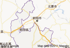 朝陽縣地圖