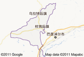 杭錦後旗地圖