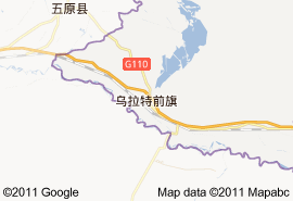 烏拉特前旗地圖