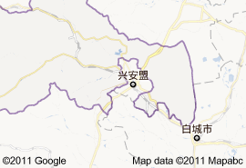 科爾沁右翼前旗地圖
