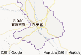 烏蘭浩特市地圖
