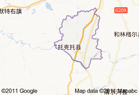 托克托縣地圖
