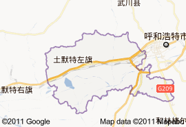 土默特左旗地圖