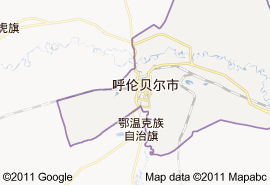 海拉爾區地圖