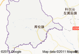 庫倫旗地圖