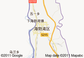 海勃灣區地圖