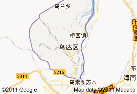 烏達區地圖