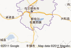 察哈爾右翼前旗地圖