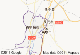 青銅峽市地圖