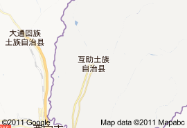 互助土族自治縣地圖