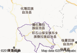 循化撒拉族自治縣地圖