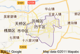 曆下區地圖