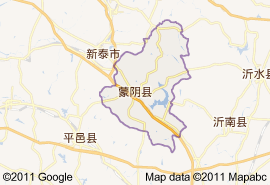 蒙陰縣地圖