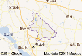 山亭區地圖