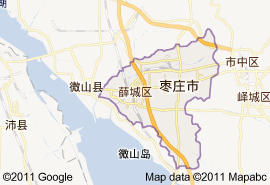 薛城區地圖