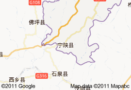 寧陝縣地圖