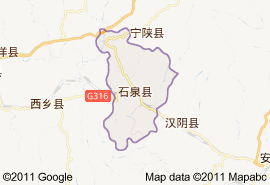 石泉縣地圖
