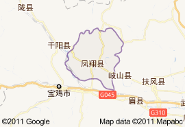 鳳翔縣地圖