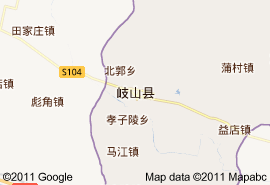 岐山縣地圖