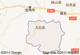太白縣地圖