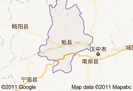 勉縣地圖