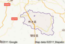 柞水縣地圖