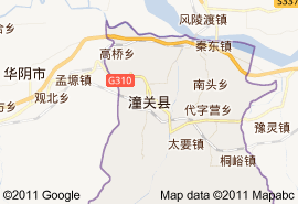 潼關縣地圖