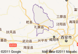 禮泉縣地圖