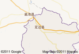 定邊縣地圖