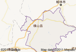 橫山縣地圖