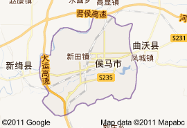 侯馬市地圖