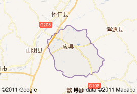 應縣地圖