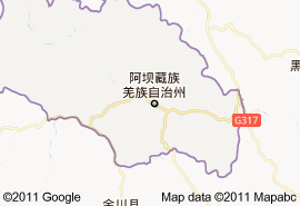 馬爾康縣地圖