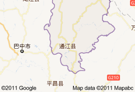 通江縣地圖