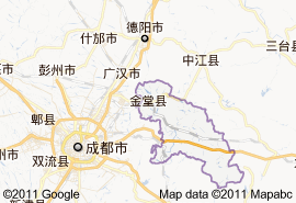 金堂縣地圖