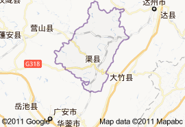 渠縣地圖