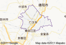 廣漢市地圖