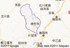 綿竹市地圖
