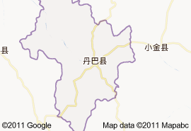 丹巴縣地圖