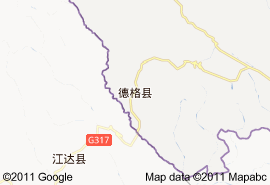 德格縣地圖