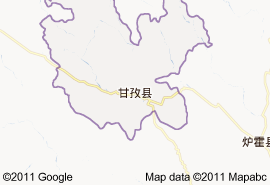 甘孜縣地圖