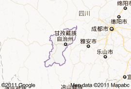 康定縣地圖