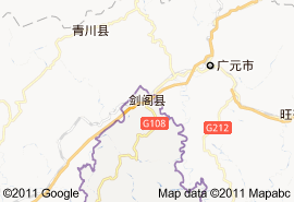 劍閣縣地圖