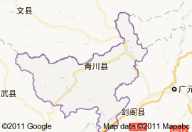 青川縣地圖