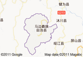 馬邊彝族自治縣地圖