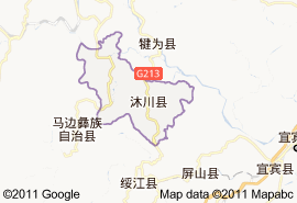 沐川縣地圖
