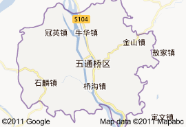 五通橋區地圖