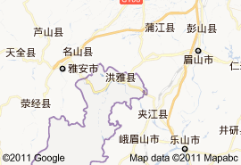 洪雅縣地圖