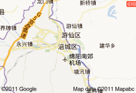 涪城區地圖